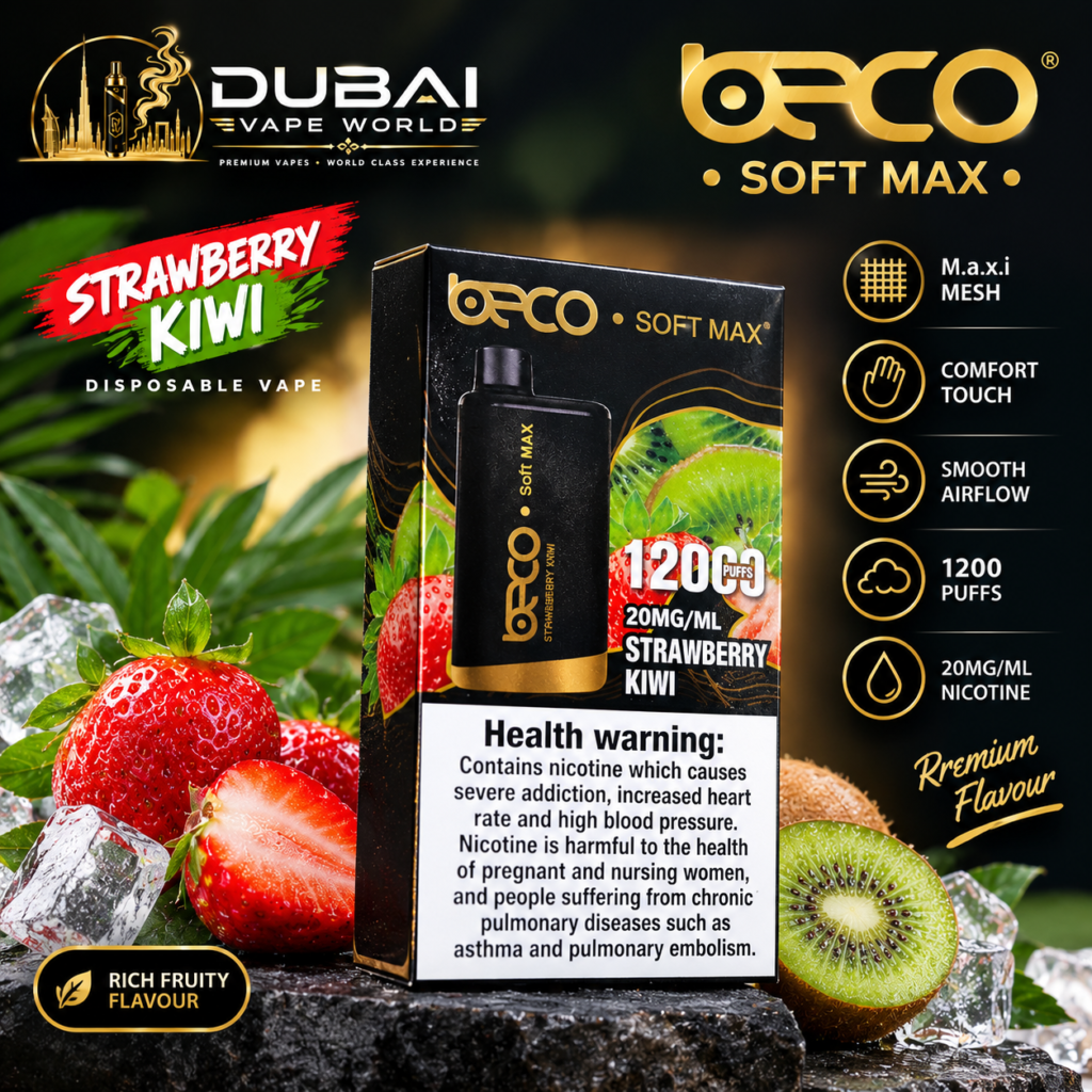 BECO Soft Max Strawberry Kiwi Disposable Vape 20mg in Dubai