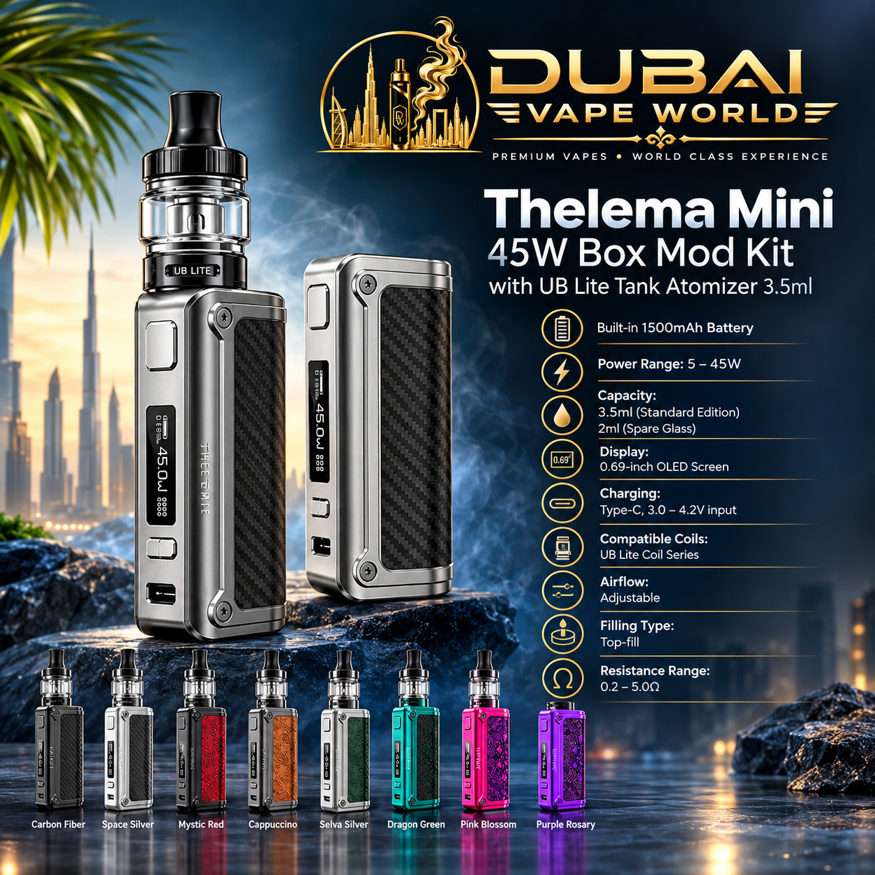 Lost Vape Thelema Mini 45W Kit in Dubai